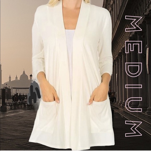 . Sweaters - New Soft Casual Open Front Size Medium CottageGifts